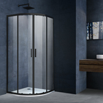 Душевой уголок Vincea Alpha 90х90 прозрачный, черный (VSQ-3AL900CLB)