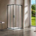 Душевой уголок Vincea Garda 90х90 прозрачный, вороненая сталь (VSS-1G900CLGM)