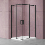 Душевой уголок Vincea Dice 90х90 прозрачный, черный (VSS-4D900CLB)