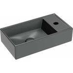 Раковина Ceramicanova Element 41х22 левая, темный антрацит матовая (CN6051LMDH)