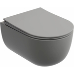 Унитаз подвесной безободковый Ceramicanova Modena Rimless с сиденьем микролифт, антрацит матовый (CN6063MH)