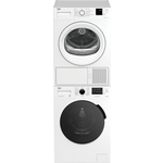 Комплект стиральная + сушильная машина и соединительная планка Beko RSPE78612W + DF7412GA + PSKS