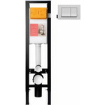 Инсталляция для унитаза Jacob Delafon с белой глянцевой кнопкой (E33130RU-NF, E20858-00)