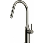 Смеситель для кухни Sancos Grand с вытяжным изливом, вороненая сталь (SC4002GG)