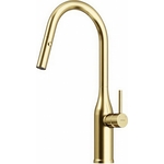 Смеситель для кухни Sancos Grand с вытяжным изливом, брашированное золото (SC4002BG)