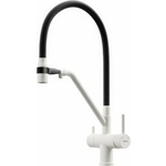 Смеситель для кухни Sancos Dora с подключением фильтра, белый гранит (SC4003GR)