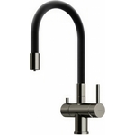 Смеситель для кухни Sancos Lucia с подключением фильтра, вороненая сталь (SC4004GG)