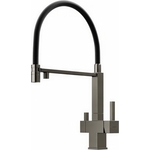 Смеситель для кухни Sancos Moro с подключением фильтра, вороненая сталь (SC4006GG)