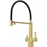 Смеситель для кухни Sancos Moro с подключением фильтра, брашированное золото (SC4006BG)