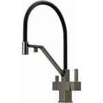 Смеситель для кухни Sancos Loro с подключением фильтра, вороненая сталь (SC4007GG)