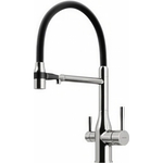 Смеситель для кухни Sancos Garda с подключением фильтра, брашированный никель (SC4009BN)