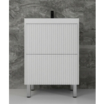 Тумба под раковину Style line Стокгольм 60х45 белый рифленый софт (ЛС-00002333)