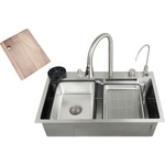 Комплект мойки ZorG Master ZM 7546 графит