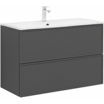 Тумба под раковину Aquanet Арт 100х45 ясень графит (329614)