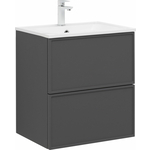 Тумба под раковину Aquanet Арт 60х45 ясень графит (329063)