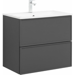 Тумба под раковину Aquanet Арт 75х45 ясень графит (329064)