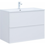 Тумба под раковину Aquanet Арт 90х45 белая матовая (313256)