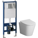 Комплект унитаза Niagara Vista с инсталляцией, клавишей Classic хром глянцевая, сиденье-микролифт