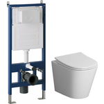 Комплект унитаза Niagara Vista с инсталляцией, клавишей Style белая матовая, сиденье-микролифт