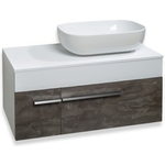 Тумба под раковину Runo Вудлайн 85х45 железный камень (00-00001343)