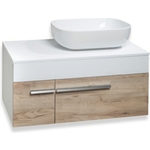 Тумба под раковину Runo Вудлайн 85х45 крафтовый дуб (00-00001344)