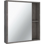 Зеркальный шкаф Runo Эко 60х65 железный камень (00-00001325)