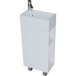 Тумба с раковиной 1Marka Laura 39х22 левая, белая (У85929)