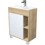 Тумба с раковиной 1Marka Lido 60х30 левая, дуб сонома (У83300)