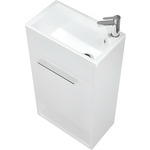 Тумба с раковиной 1Marka Lira 39х22 правая, белая (У85920)