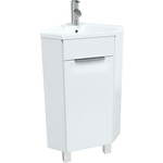 Тумба с раковиной 1Marka Penta 58х37 угловая, правая, белая (Ц0000001635)