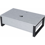 Тумба под раковину 1Marka Grunge Loft 100х48 бетон светлый (У85853)