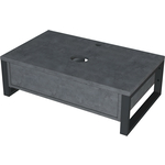 Тумба под раковину 1Marka Grunge Loft 100х48 бетон темно-серый (У85850)