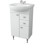 Тумба с раковиной 1Marka Story 55х31 правая, белая (У99316, 1WH110186)