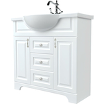 Тумба с раковиной 1Marka Прованс 80х34 белый глянец (У94490, 4620008198941)