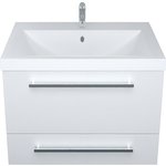 Тумба с раковиной 1Marka Соната 58х48 два ящика, белая (У51038, 10.150.00580.001)