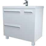 Тумба с раковиной 1Marka Соната 90х48 напольная, белый глянец (У83680, 10.150.00900.001)