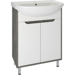 Тумба под раковину Runo Эко 60х30 железный камень (00-00001338)