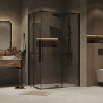 Душевой уголок Grossman Galaxy 90x70 тонированный, черный матовый (300.K33.01.9070.21.10)