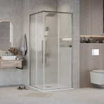 Душевой уголок Grossman Galaxy 80x80 шиншилла, хром (300.K33.01.8080.10.02)