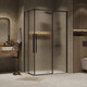 Душевой уголок Grossman Galaxy 90x80 шиншилла, черный матовый (300.K33.01.9080.21.02)