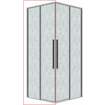 Душевая дверь Grossman Galaxy 110х195 шиншилла, хром (1/2.K33.01.11.10.02)