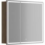 Зеркальный шкаф Sancos Mirror 90х75 подсветка, сенсор, дуб чарльстон (MI90ECH)