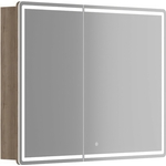 Зеркальный шкаф Sancos Mirror 100х75 подсветка, сенсор, дуб галифакс натуральный (MI100EG)