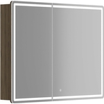 Зеркальный шкаф Sancos Mirror 100х75 подсветка, сенсор, дуб чарльстон (MI100ECH)