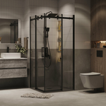 Душевой уголок Grossman Classic 80x80 прозрачный, черный матовый (300.K33.04.8080.21.00)