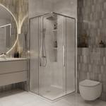 Душевой уголок Niagara Nova 80x80 шиншилла, хром (NG-3622-34)