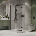 Душевой уголок Niagara Nova 90x90 прозрачный, черный матовый (NG-6831-34BLACK)