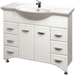 Тумба под раковину Misty Дрея 105 белая (Э-Дре01105-016Я)