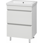 Тумба под раковину Misty Енисей 60 с 2 ящиками, белая (Э-Ени01060-0112Я)