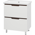 Тумба под раковину Misty Лайм 70 белая/венге (Э-Лай01070-2Я)